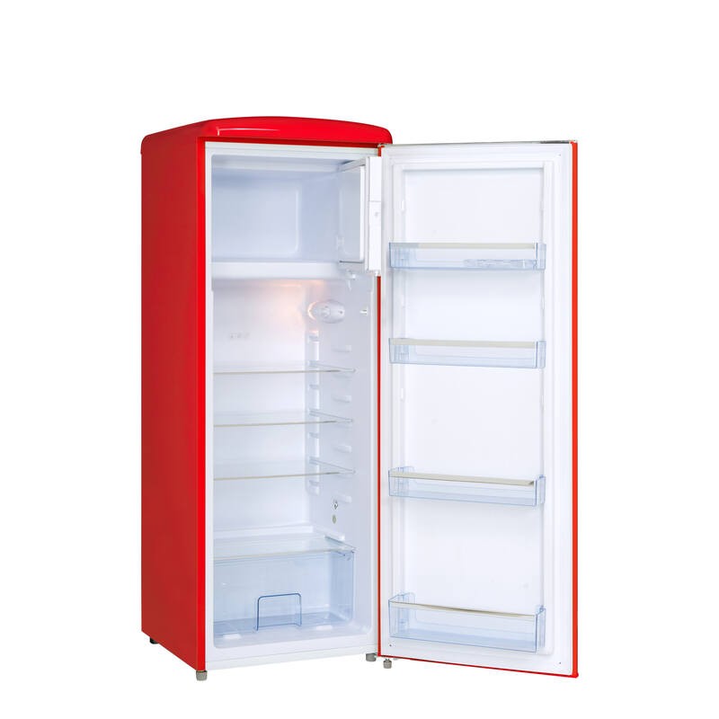 Retro Vintage Černá skříňová lednice 218L RF218RRA++ - FrigeluX