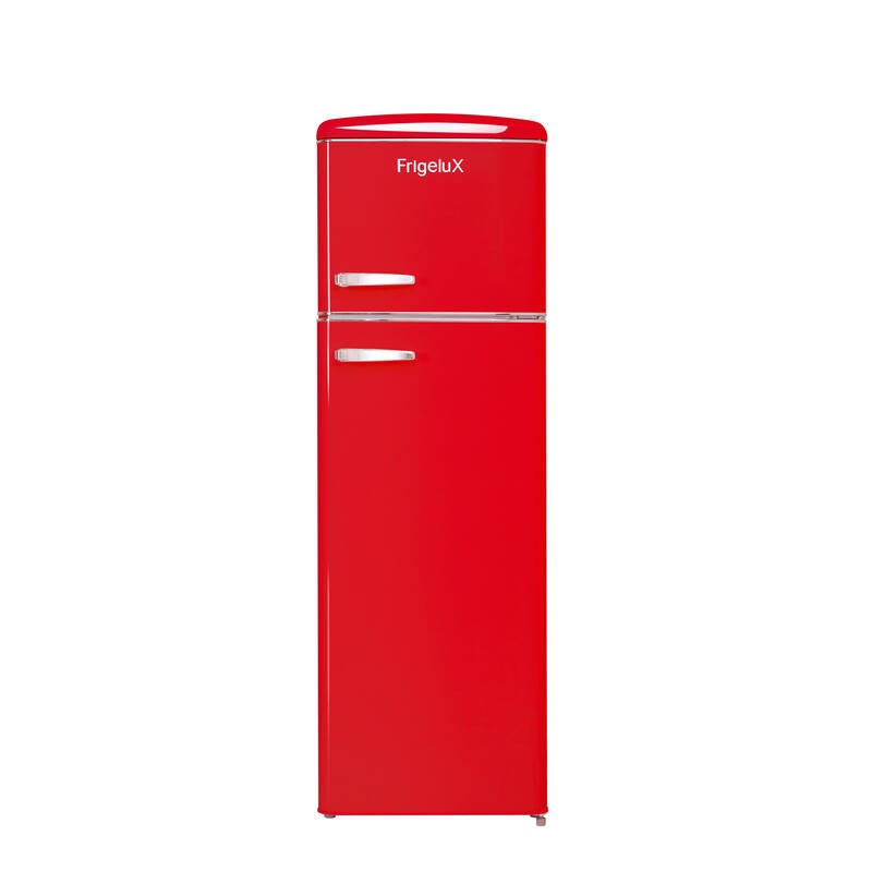 Retro Vintage Červená 2-dveřová lednice RFDP246RRA++ 245L - FrigeluX