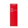 Retro Vintage Červená 2-dveřová lednice RFDP246RRA++ 245L - FrigeluX