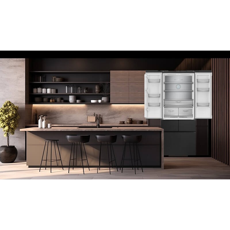Černá lednice-mrazák French Door FRD190XBI 413L - FrigeluX