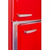 Retro Vintage Červená 2-dveřová lednice RFDP246RRA++ 245L - FrigeluX
