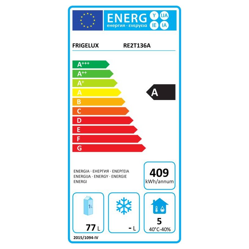 Venkovní dvoudveřová lednice RE2T136A 136L - FrigeluX